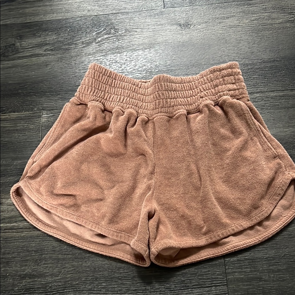 Women's Tan Cover up Shorts